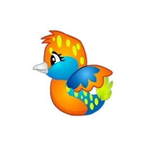 Orange Splash Songbird